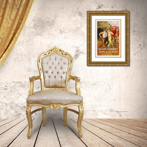 Spawn of the Desert Gold Ornate Wood Framed Art Print with Double Matting by Hollywood Photo Archive