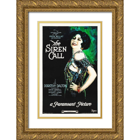 The Siren Call Gold Ornate Wood Framed Art Print with Double Matting by Hollywood Photo Archive