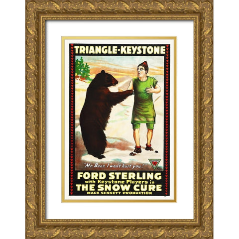The Snow Cure Gold Ornate Wood Framed Art Print with Double Matting by Hollywood Photo Archive
