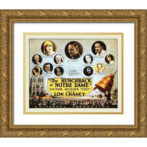 The Hunchback of Notre Dame Gold Ornate Wood Framed Art Print with Double Matting by Hollywood Photo Archive