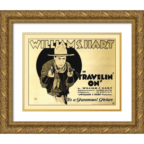 Travelin On Gold Ornate Wood Framed Art Print with Double Matting by Hollywood Photo Archive