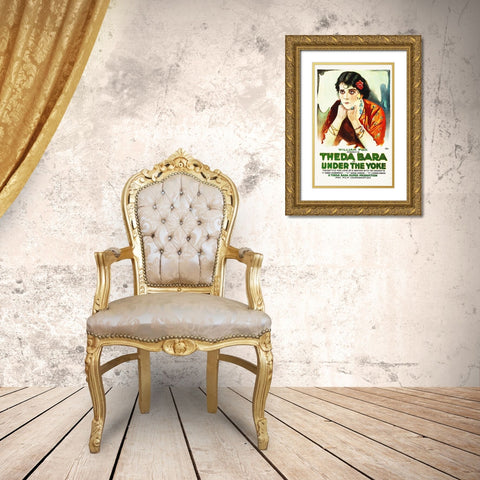 Under The Yoke Gold Ornate Wood Framed Art Print with Double Matting by Hollywood Photo Archive