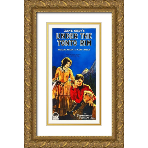 Under Tonto Rim Gold Ornate Wood Framed Art Print with Double Matting by Hollywood Photo Archive
