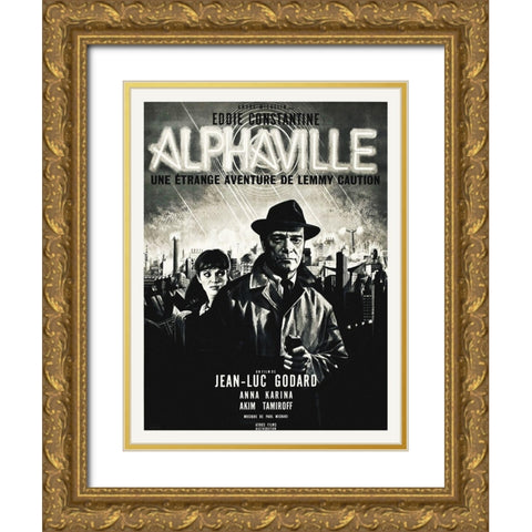 Alphaville Gold Ornate Wood Framed Art Print with Double Matting by Hollywood Photo Archive