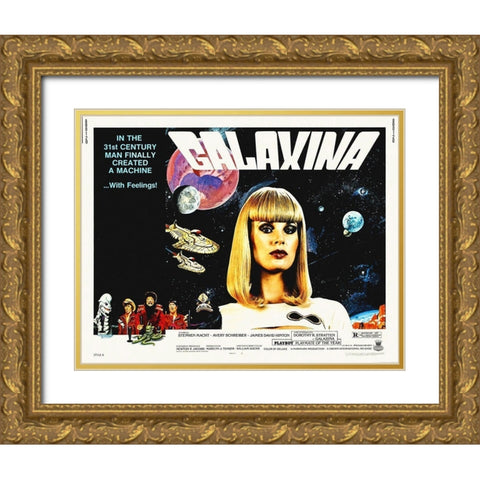 Galaxina Gold Ornate Wood Framed Art Print with Double Matting by Hollywood Photo Archive