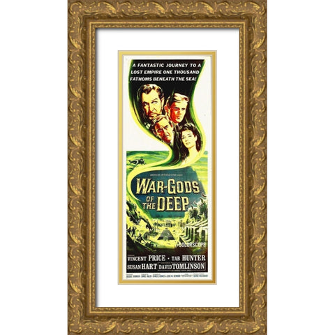 War Gods Of The Deep, 1965 Gold Ornate Wood Framed Art Print with Double Matting by Hollywood Photo Archive