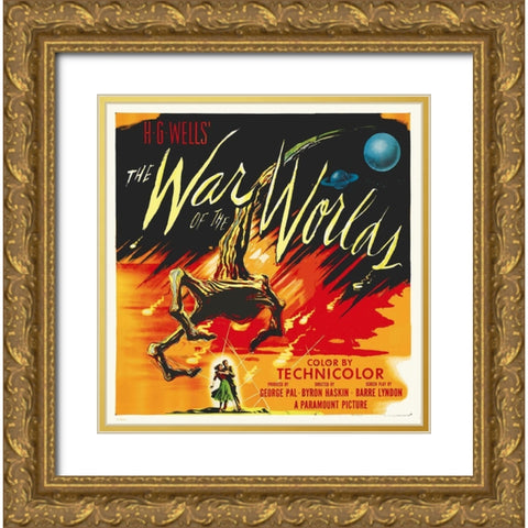 War Of The Worlds Gold Ornate Wood Framed Art Print with Double Matting by Hollywood Photo Archive