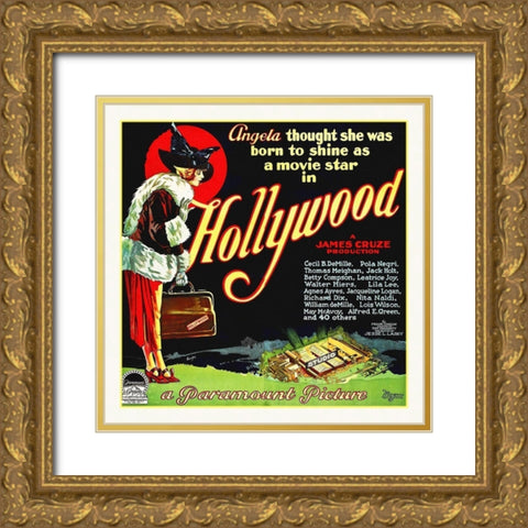 Hollywood $9,000 Gold Ornate Wood Framed Art Print with Double Matting by Hollywood Photo Archive