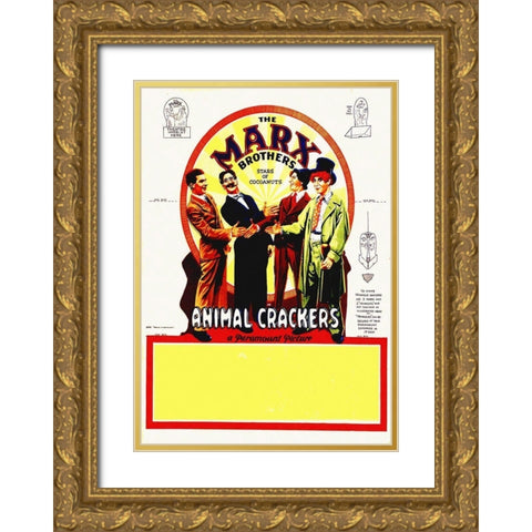Marx Brothers - Animal Crackers 06 Gold Ornate Wood Framed Art Print with Double Matting by Hollywood Photo Archive