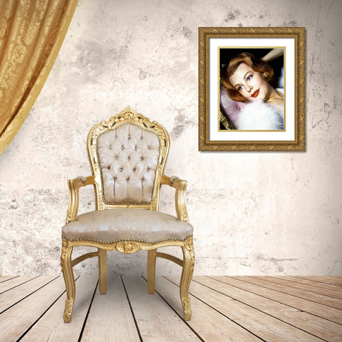 Alene Dahl Gold Ornate Wood Framed Art Print with Double Matting by Hollywood Photo Archive
