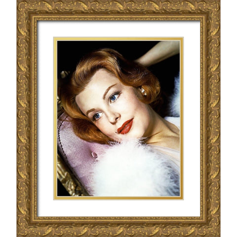 Alene Dahl Gold Ornate Wood Framed Art Print with Double Matting by Hollywood Photo Archive