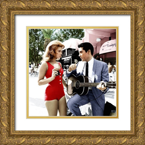 Ann-Margret - Viva Las Vegas Gold Ornate Wood Framed Art Print with Double Matting by Hollywood Photo Archive