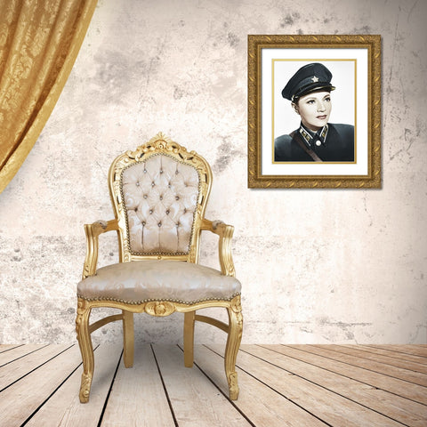 Annabella - Bombers Moon Gold Ornate Wood Framed Art Print with Double Matting by Hollywood Photo Archive