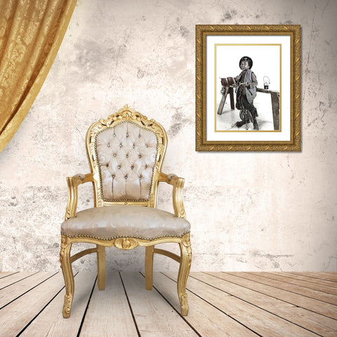 Matthew Beard  Stymie Gold Ornate Wood Framed Art Print with Double Matting by Hollywood Photo Archive