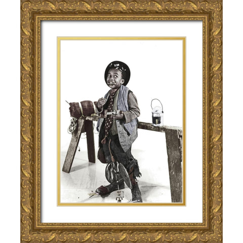 Matthew Beard  Stymie Gold Ornate Wood Framed Art Print with Double Matting by Hollywood Photo Archive