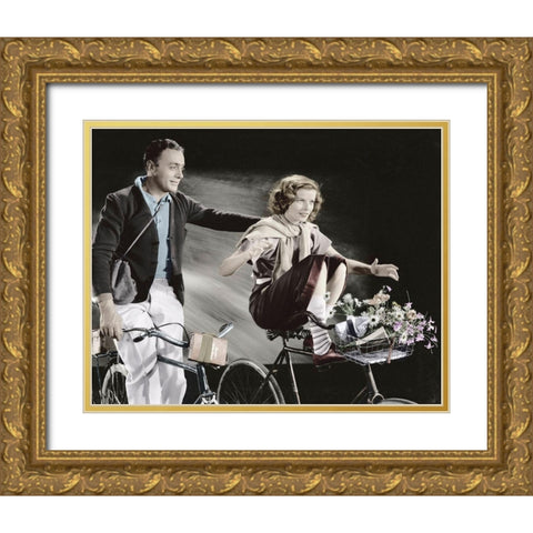 Charles Boyer - Break of Hearts Gold Ornate Wood Framed Art Print with Double Matting by Hollywood Photo Archive