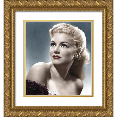Claire Trevor Gold Ornate Wood Framed Art Print with Double Matting by Hollywood Photo Archive