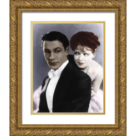 Clara Bow - Children of Divorce Gold Ornate Wood Framed Art Print with Double Matting by Hollywood Photo Archive