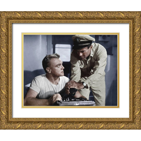 James Cagney - Mister Roberts Gold Ornate Wood Framed Art Print with Double Matting by Hollywood Photo Archive