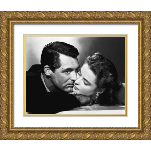 Cary Grant - Notorious Gold Ornate Wood Framed Art Print with Double Matting by Hollywood Photo Archive