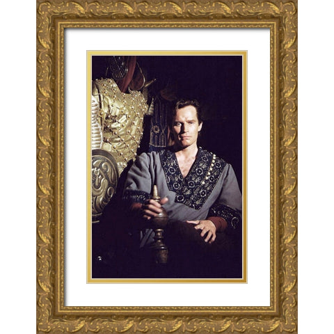 Charlton Heston - El Cid Gold Ornate Wood Framed Art Print with Double Matting by Hollywood Photo Archive
