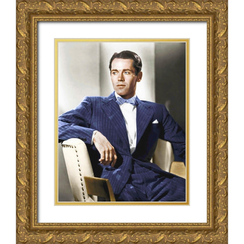 Henry Fonda Gold Ornate Wood Framed Art Print with Double Matting by Hollywood Photo Archive