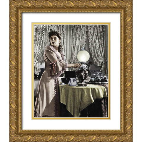 Ingrid Bergman Gold Ornate Wood Framed Art Print with Double Matting by Hollywood Photo Archive