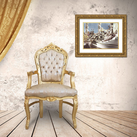 James Cagney Gold Ornate Wood Framed Art Print with Double Matting by Hollywood Photo Archive