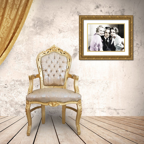 James Cagney Gold Ornate Wood Framed Art Print with Double Matting by Hollywood Photo Archive