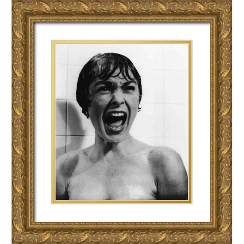 Janet Leigh - Psycho Gold Ornate Wood Framed Art Print with Double Matting by Hollywood Photo Archive