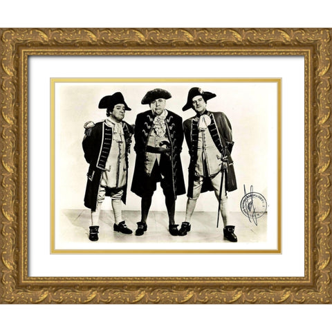 Abbott and Costello - Promotional Still  - Captain Kidd Gold Ornate Wood Framed Art Print with Double Matting by Hollywood Photo Archive