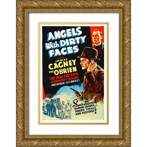 Angels With Dirty Faces Gold Ornate Wood Framed Art Print with Double Matting by Hollywood Photo Archive