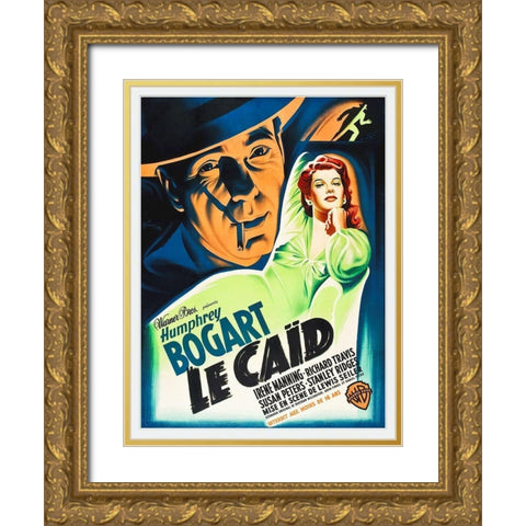 French - Big Shot Gold Ornate Wood Framed Art Print with Double Matting by Hollywood Photo Archive