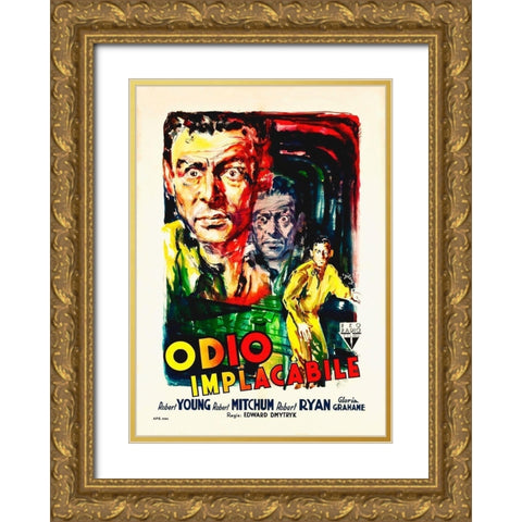 Italian - Crossfire Gold Ornate Wood Framed Art Print with Double Matting by Hollywood Photo Archive