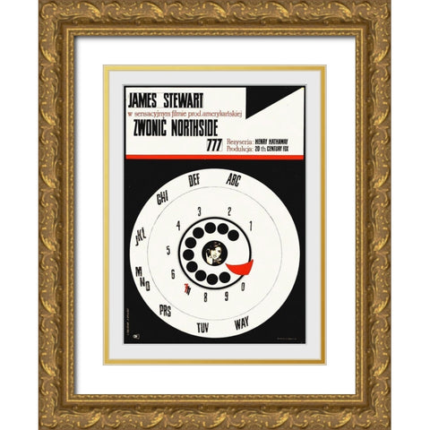 Polish - Call Northside 777 Gold Ornate Wood Framed Art Print with Double Matting by Hollywood Photo Archive