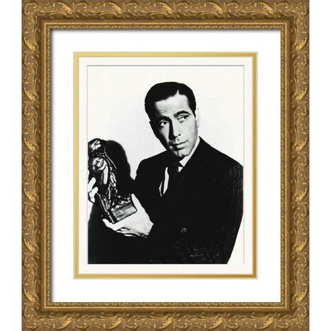 Promotional Still - Humphrey Bogart - The Malteze Falcon Gold Ornate Wood Framed Art Print with Double Matting by Hollywood Photo Archive