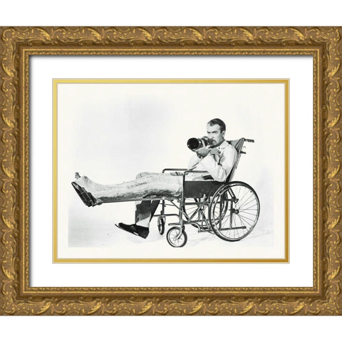 Promotional Still - Rear Window Gold Ornate Wood Framed Art Print with Double Matting by Hollywood Photo Archive