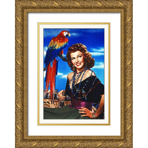Promotional Still - Rita Hayworth Gold Ornate Wood Framed Art Print with Double Matting by Hollywood Photo Archive