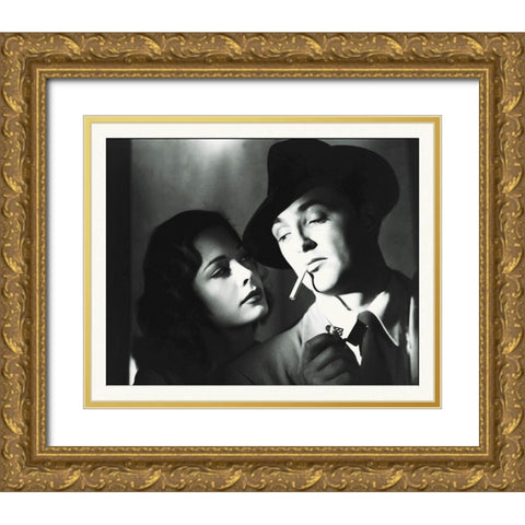 Promotional Still - Robert Mitchum Gold Ornate Wood Framed Art Print with Double Matting by Hollywood Photo Archive