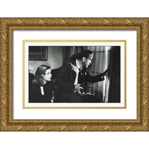 Promotional Still - The Big Sleep Gold Ornate Wood Framed Art Print with Double Matting by Hollywood Photo Archive