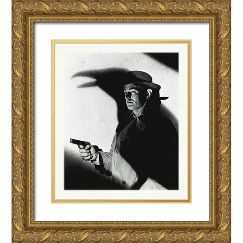 Promotional Still - This Gun For Hire Gold Ornate Wood Framed Art Print with Double Matting by Hollywood Photo Archive