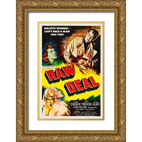 Raw Deal Gold Ornate Wood Framed Art Print with Double Matting by Hollywood Photo Archive