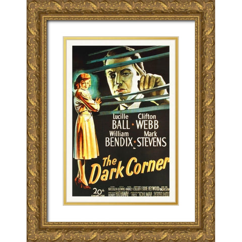 The Dark Corner Gold Ornate Wood Framed Art Print with Double Matting by Hollywood Photo Archive
