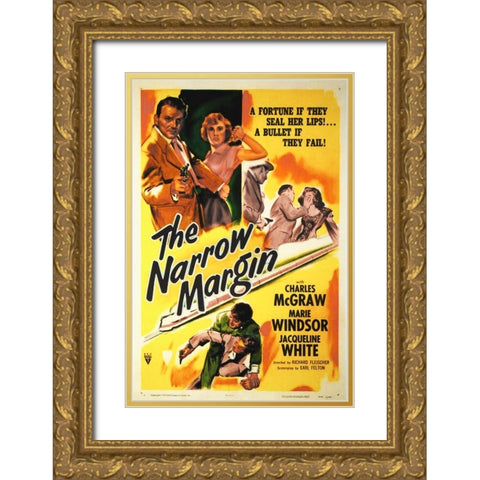 The Narrow Margin Gold Ornate Wood Framed Art Print with Double Matting by Hollywood Photo Archive