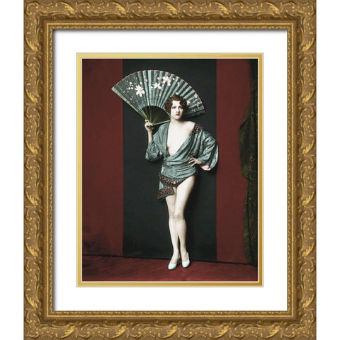 Jean Ackerman Gold Ornate Wood Framed Art Print with Double Matting by Hollywood Photo Archive