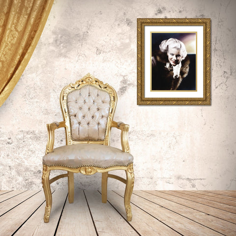 Jean Harlow Gold Ornate Wood Framed Art Print with Double Matting by Hollywood Photo Archive