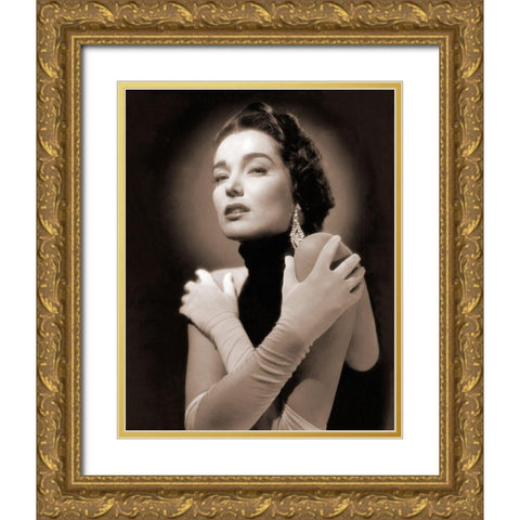 Julie Adams Gold Ornate Wood Framed Art Print with Double Matting by Hollywood Photo Archive