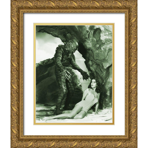 Julie Adams Gold Ornate Wood Framed Art Print with Double Matting by Hollywood Photo Archive