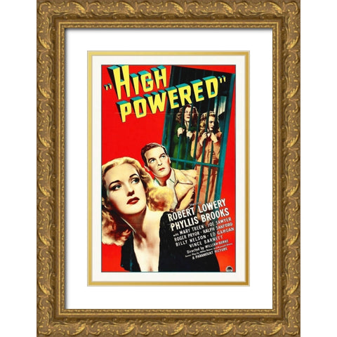 High Powered Gold Ornate Wood Framed Art Print with Double Matting by Hollywood Photo Archive