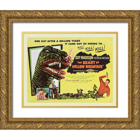 The Beast of Hollow Mountain Gold Ornate Wood Framed Art Print with Double Matting by Hollywood Photo Archive